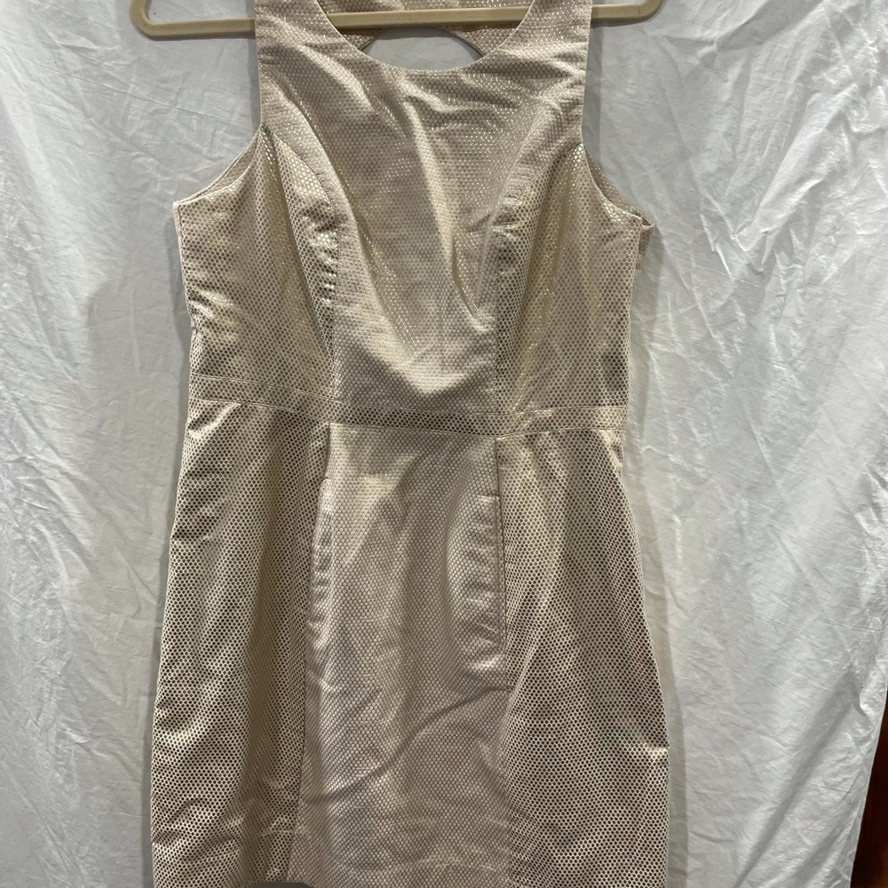 Gold mini dress